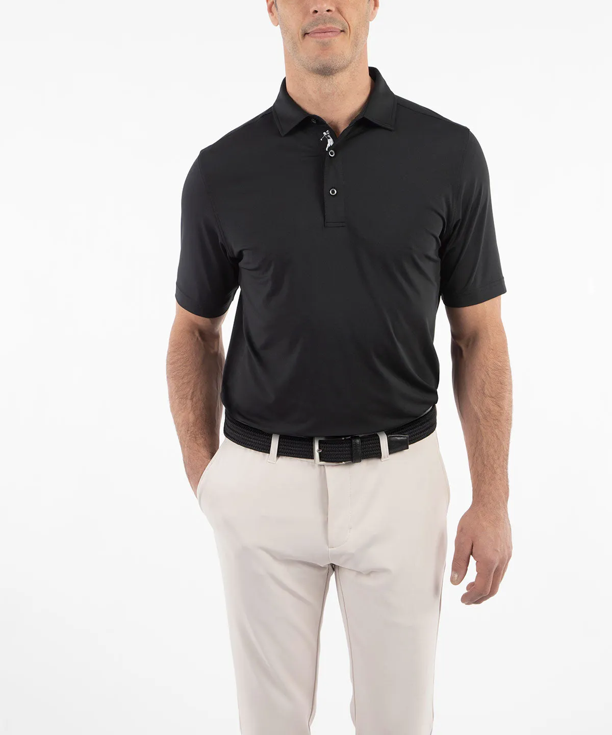 Performance Jersey Solid Polo Shirt