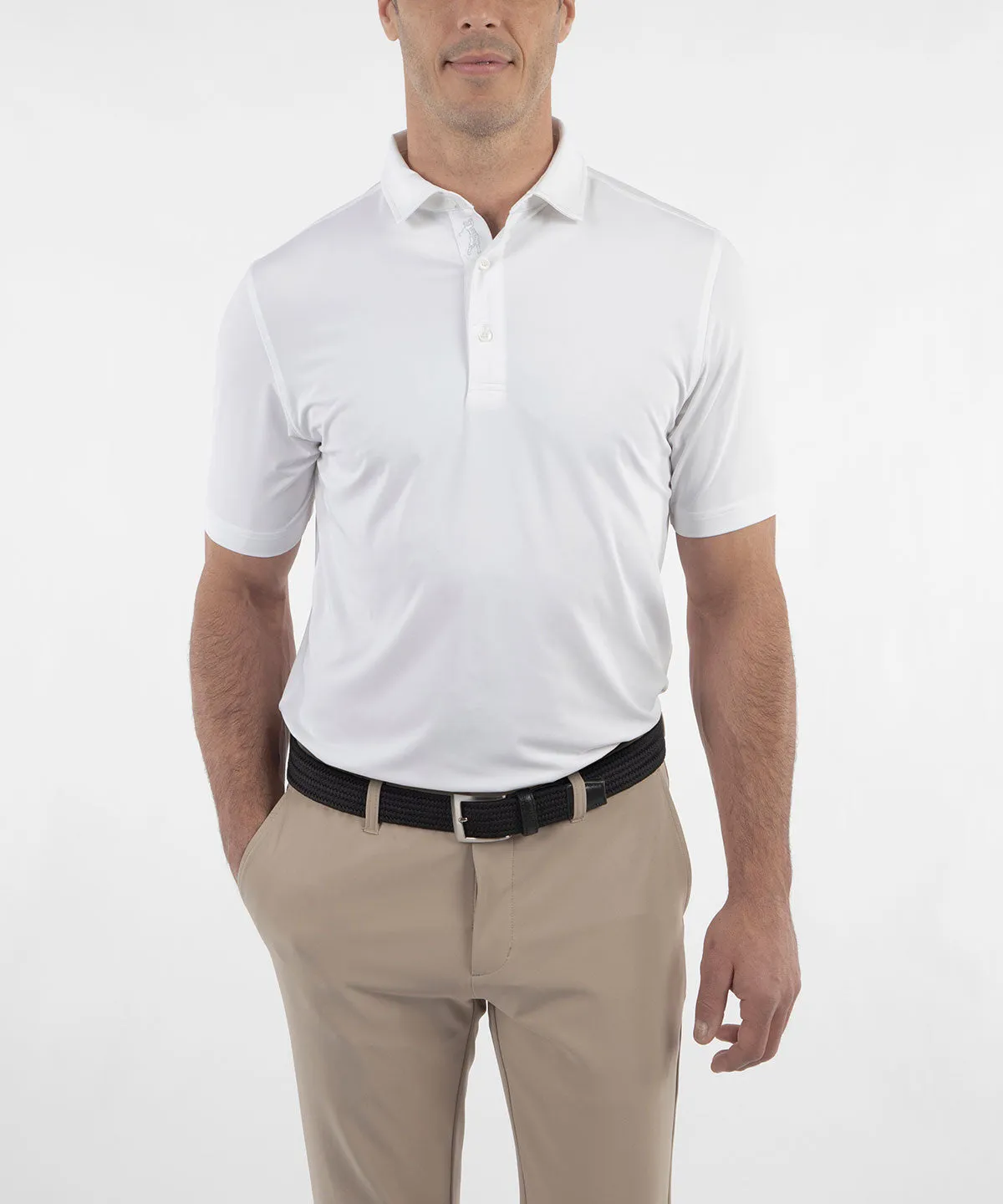 Performance Jersey Solid Polo Shirt