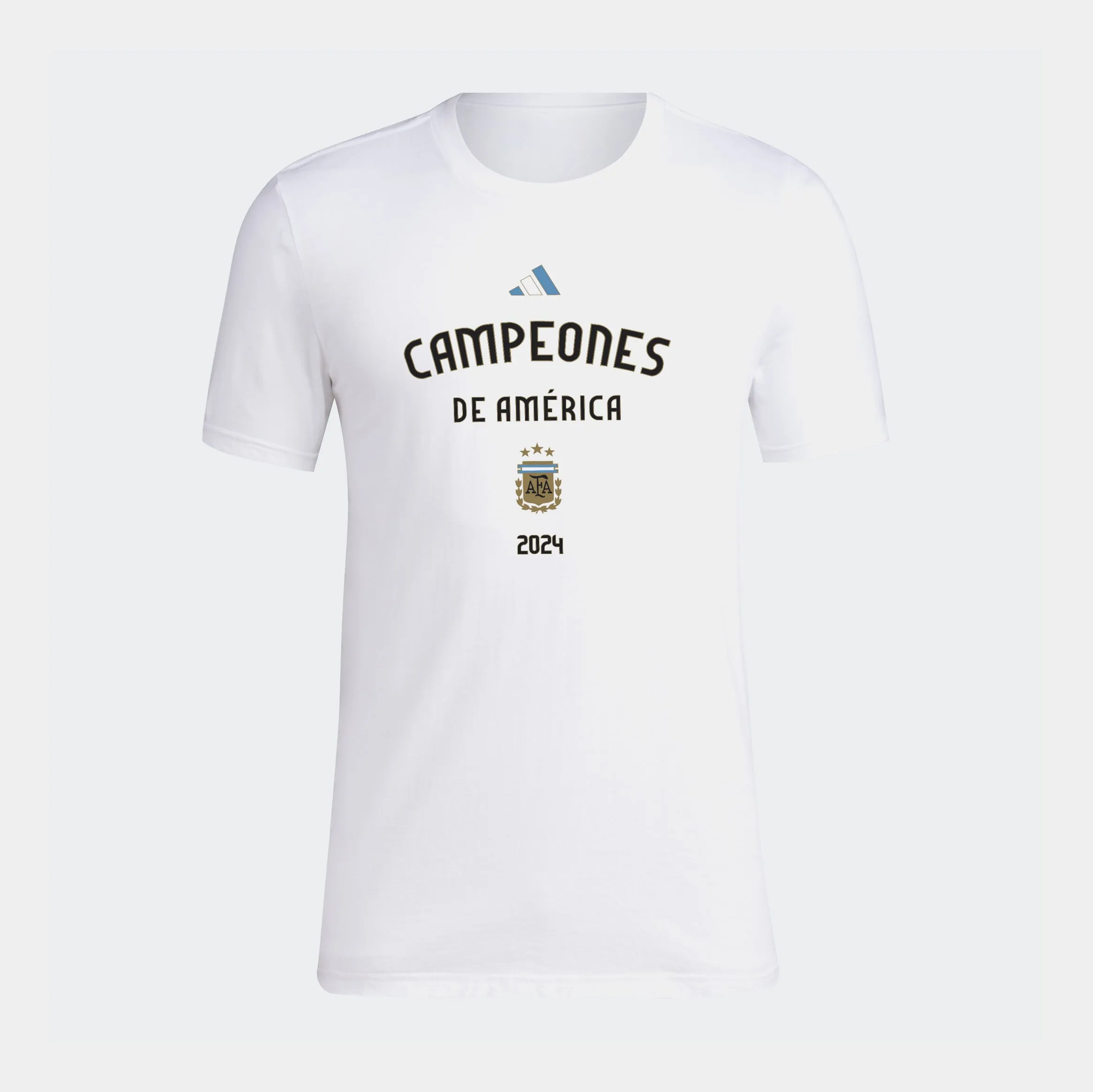 *Pre Order* Argentina Campeones De America Mens Short Sleeve Shirt (White)