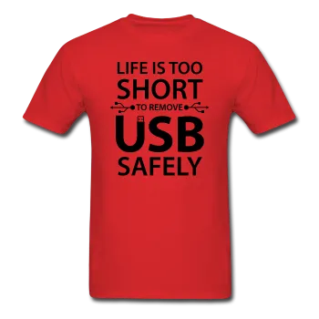 "Life is too Short" (black) - Men's T-Shirt