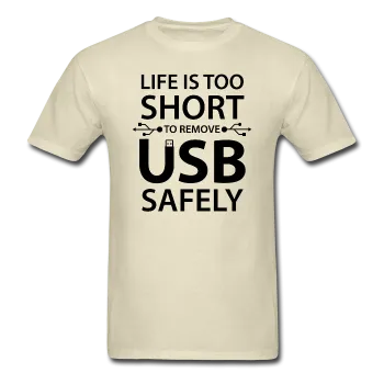 "Life is too Short" (black) - Men's T-Shirt