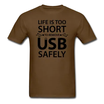 "Life is too Short" (black) - Men's T-Shirt