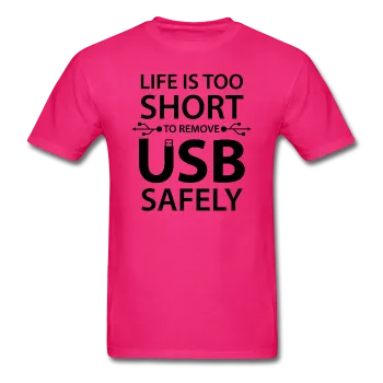 "Life is too Short" (black) - Men's T-Shirt