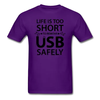 "Life is too Short" (black) - Men's T-Shirt