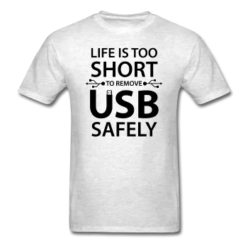 "Life is too Short" (black) - Men's T-Shirt