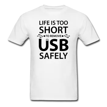 "Life is too Short" (black) - Men's T-Shirt