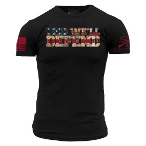 Red Blood This We'll Defend T-Shirt - Black