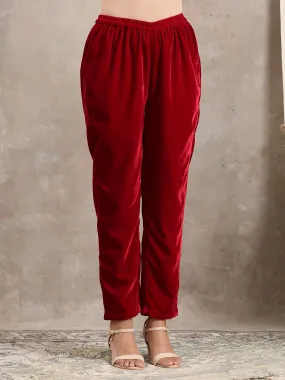 Red Velvet Pant