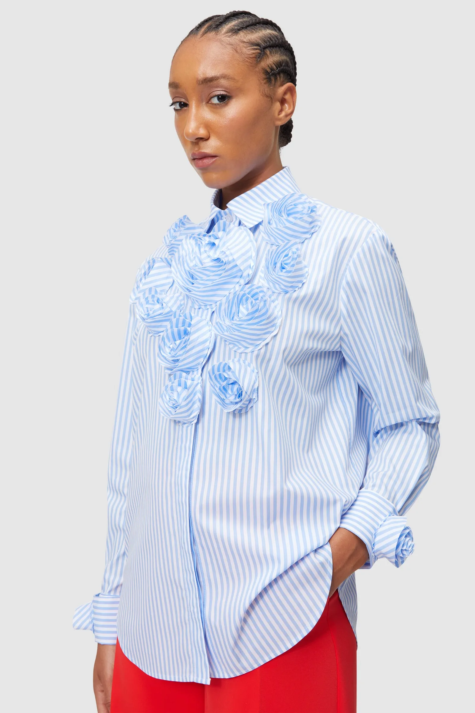 ROSE APPLIQUE SHIRT