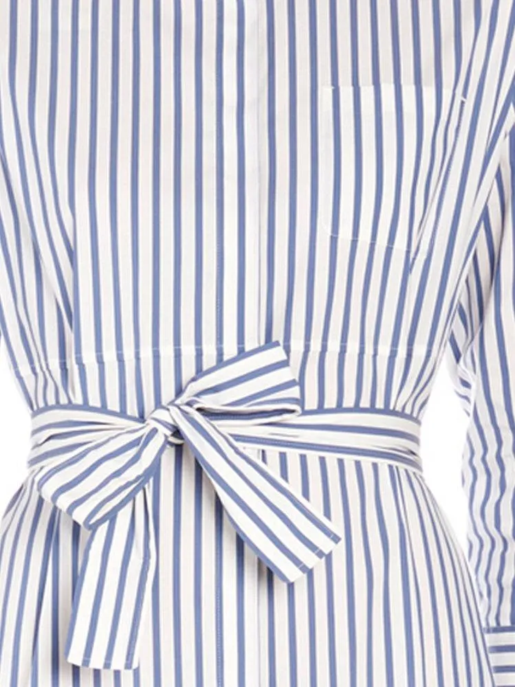 'S Max Mara Bebbio Striped Midi Dress