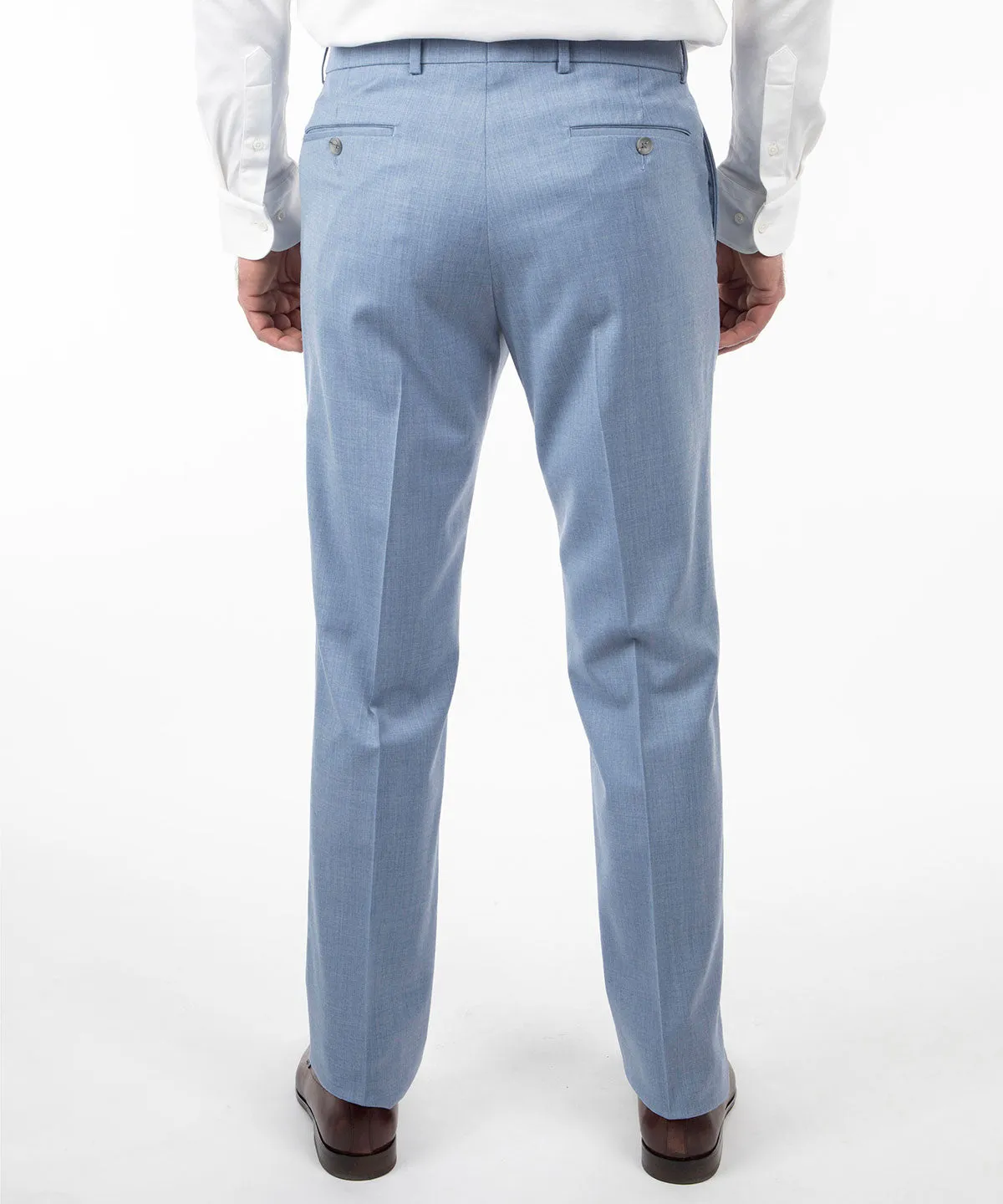 Signature Solid Wool Gabardine Trousers