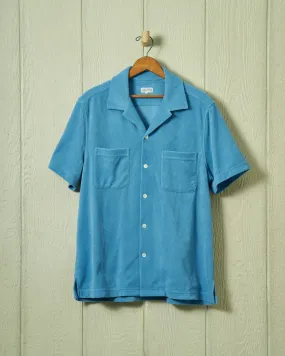 Summer Camp Shirt in Mid Blue Terrycloth