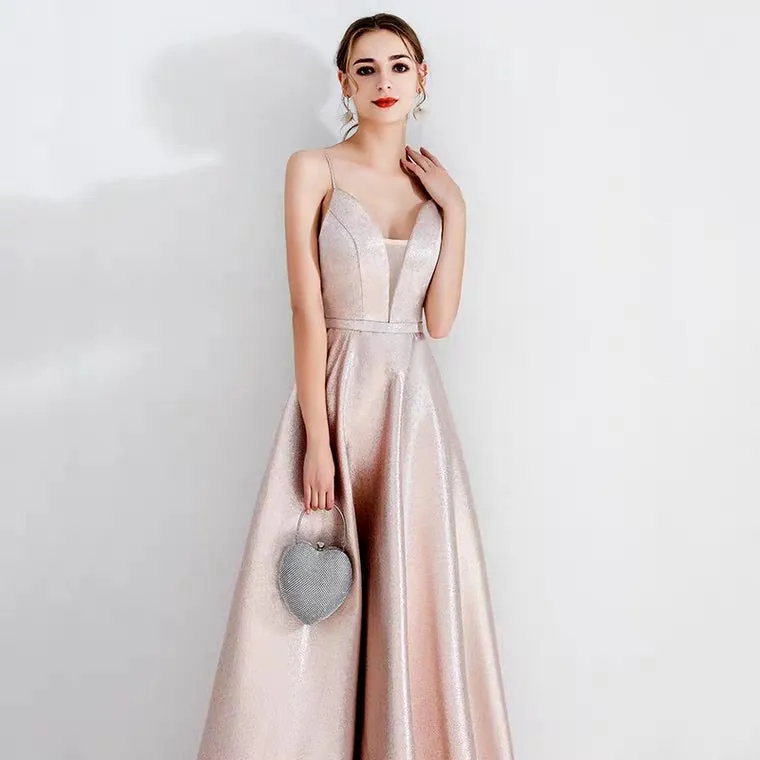 The Irina Sleeveless Pink Gown